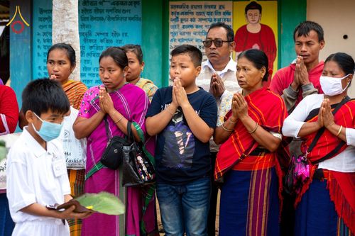 ภาพ No.75737:พิธีตัดปอยผม และ ปลงผมนาคธรรมทายาท ในโครงการบรรพชาสามเณรหมู่ครั้งที่ 3 วันที่ 9 กุมภาพันธ์ พ.ศ. 2566 ณ วัดเบงกาลี เมืองคากาจารี ประเทศบังกลาเทศ