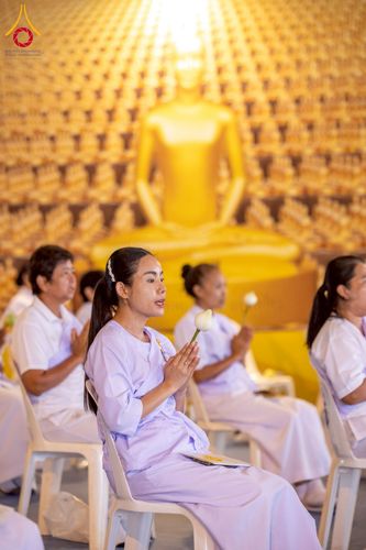 ภาพ No.224189:วันที่ 3-5 พฤษภาคม พ.ศ. 2568  กิจวัตร-กิจกรรมโครงการปฏิบัติธรรมอบรมศีลธรรม “บวชอุบาสิกาแก้ว” ถวายเป็นพระราชกุศล แด่พระบาทสมเด็จพระเจ้าอยู่หัว เนื่องในโอกาสมหามงคล “วันฉัตรมงคล” ณ วัดพระธรรมกาย อ.คลองหลวง จ.ปทุมธานี