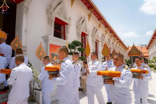 ภาพ No.214747:พิธีต้อนรับสัญญาบัตร พัดยศ พระราชวิเทศวชิรเวที (บัณฑิต วรปญฺโญ) เจ้าอาวาสวัดพระธรรมกายสกอตแลนด์ สหราชอาณาจักร ผู้ช่วยเจ้าอาวาสวัดพระธรรมกาย ณ อุโบสถพระไตรปิฏก วัดพระธรรมกาย