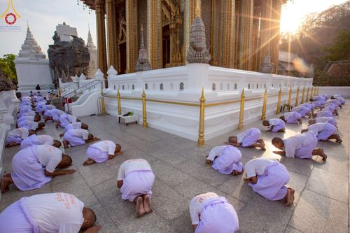 ภาพ No.216343:วันเสาร์ที่ 5 เมษายน พ.ศ. 2568 พิธีขอบรรพชา พิธีขอสรณคมน์และศีล พิธีขอนิสสัย พิธีถวายบาตร ในโครงการบรรพชาสามเณรฟื้นฟูพระพุทธศาสนาทั่วไทย  ณ วัดพระพุทธบาท ราชวรมหาวิหาร ต.ขุนโขลน อ.พระพุทธบาท จ.สระบุรี