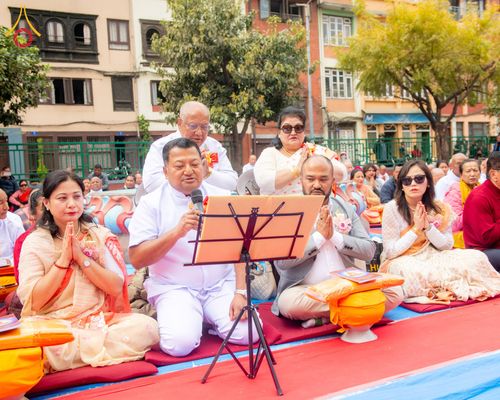 ภาพ No.209745:วันที่ 28 กุมภาพันธ์ พ.ศ.2568 พิธีเปิดโครงการบวชสามเณร พิธีถวายไทยธรรม พิธีขอขมามอบผ้าไตร  ณ เมืองปาตัน ประเทศเนปาล