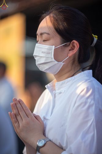 ภาพ No.73416:พิธีจุดประทีปถวายเป็นพุทธบูชา และบูชาธรรมมหาปูชนียาจารย์ ในโครงการธรรมยาตรากตัญญูบูชา มหาปูชนียาจารย์ พระมงคลเทพมุนี(สด จนฺทสโร) พระผู้ปราบมาร ปีที่ 11 ณ อนุสรณ์สถานลำดับที่ 4 สถานที่เกิดด้วยกายธรรม วัดโบสถ์ (บน) บางคูเวียง อ.บางกรวย จ.นนทบุรี วันที่ 21 