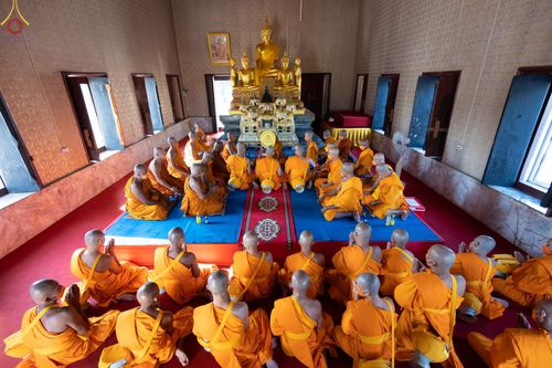 ภาพ No.66363:พิธีอุปสมบทวัดวรนายกรังสรรค์เจติยบรรพตาราม อ.บางปะหัน จ.พระนครศรีอยุธยา รับบุญจัดงานโดยศูนย์อบรมเยาวชนบางปะหัน และสำนักศรัทธาภิบาล เมื่อวันที่ 7 ธันวาคม พ.ศ. 2565