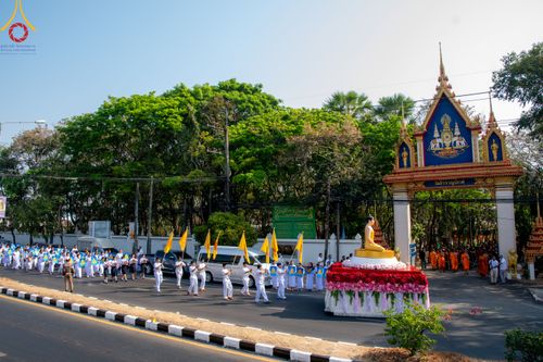 ภาพ No.310541:วันอาทิตย์ที่ 22 กุมภาพันธ์ พ.ศ. 2569 พิธีอัญเชิญพระประธาน “พระธรรมกาย” เพื่อไปประดิษฐาน ณ ธุดงเข้าสถานอำนาจเจริญ จังหวัดอำนาจเจริญ