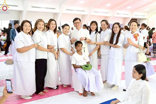 ภาพ No.213805:วันเสาร์ที่ 29 มีนาคม พ.ศ. 2568 พิธีตัดปอยผม ขอขมาผู้ปกครอง มอบบาตร-ผ้าไตร และพิธีบรรพชาสามเณร ณ ศูนย์ปฏิบัติธรรมจังหวัดระยอง (บ้านช่องลม) ต.บางบุตร อ.บ้านค่าย จ.ระยอง