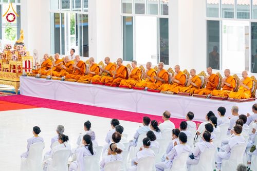 ภาพ No.152519:พิธียกฉัตรขาว 5 ชั้น กางกั้นถวายองค์พระประธาน อาคารปฏิบัติธรรมวัดสายสุวพรรณ ต.คลองสี่ อ.คลองหลวง จ.ปทุมธานี วันเสาร์ที่ 7 กันยายน พ.ศ. 2567