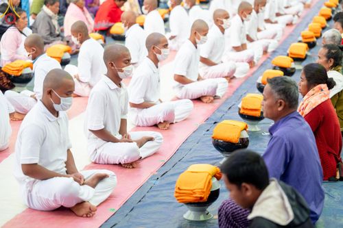 ภาพ No.130300:Photo Story ปฐมบรรพชาชาวพุทธมาร์มา Episode 3/5 วันที่ 9 กุมภาพันธ์ พ.ศ. 2567 ในโครงการบรรพชาสามเณร ครั้งแรกของชาวพุทธมาร์มา บังกลาเทศ ณ วัดธัมจักร อรัญกุฏิ เมืองรัมการ์ คาร์กาชารี บังกลาเทศ