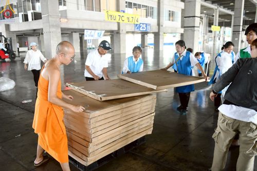 ภาพ No.218644:วันพฤหัสบดีที่ 17 เมษายน พ.ศ. 2568 การเตรียมงานในลานธรรม , สภาธรรมกายสากล , วิหารคด  เพื่องานวันคุ้มครองโลก 22 เมษายน พ.ศ. 2568