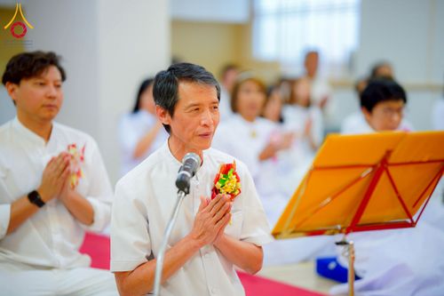 ภาพ No.221311:วันศุกร์ที่ 25 เมษายน พ.ศ. 2568 พิธีอัญเชิญรูปเหมือนพระมงคลเทพมุนี (สด จนฺทสโร) พระผู้ปราบมาร พิธีทอดผ้าป่าสามัคคี 25 ปี พิธีถวายสังฆทาน 15 วัด แด่เจ้าอาวาสภาคพื้นเอเชีย และแอฟริกา ในวาระครบ 25 ปี วัดพระธรรมกายโอซาก้า ประเทศญี่ปุ่น