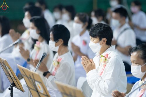 ภาพ No.70956:พิธีถวายภัตตาหารเป็นสังฆทาน แด่คณะพระธรรมยาตราฯ ในโครงการธรรมยาตราฯ ปีที่ 11 ณ อนุสรณ์สถานคลองบางนางแท่น อ.สามพราน จ.นครปฐม วันที่ 13 มกราคม พ.ศ. 2566