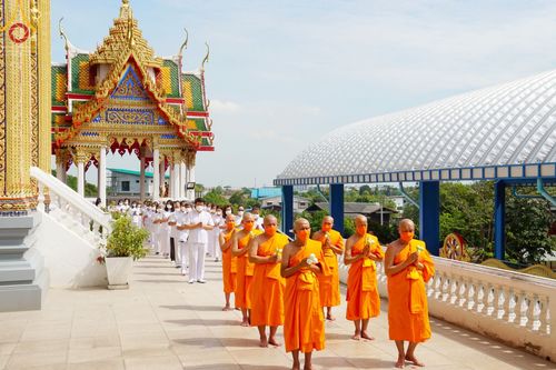 ภาพ No.66963:พิธีอุปสมบทวัดละหาร อ.บางบัวทอง    จ.นนทบุรี รับบุญจัดงานโดย สำนักต่างประเทศ เมื่อวันที่ 7 ธันวาคม พ.ศ. 2565