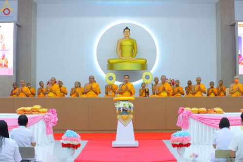 ภาพ No.83285:พิธีถวายสังฆทานคณะสงฆ์ 85 รูป  และพิธีทอดผ้าป่ายกช่อฟ้าดวงแก้ว มหาวิหารหลวงปู่  วันอาทิตย์ที่ 18 มิถุนายน 2566 ณ ศูนย์ปฏิบัติธรรมภาคใต้ อ.บางกล่ำ จ.สงขลา