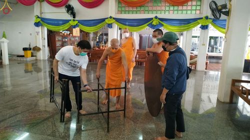 ภาพ No.65784:การเตรียมงานอุปสมบท วัดเกิดการอุดมและวัดมงคลพุการาม อ.คลองหลวง จ.ปทุมธานี โดยเจ้าหน้าที่สำนักสื่อ DMC ในโครงการอุปสมบทบูชาธรรม มหาปูชนียาจารย์ประจำปี 2565 เมื่อวันที่ 6 ธันวาคม พ.ศ. 2565