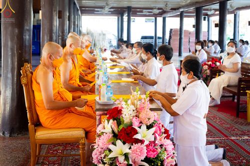 พิธีอุปสมบท วัดบางโฉลงใน จ.สมุทรปราการ รับบุญจัดงานโดย สำนักกัลยาณมิตรสากล เมื่อวันที่ 7 ธันวาคม พ.ศ. 2565