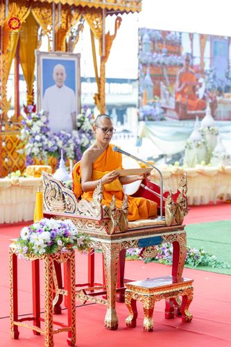 ภาพ No.316489:วันอาทิตย์ที่ 29 มีนาคม พ.ศ. 2569 พิธีทอดผ้าบังสุกุลและพิธีชำระร่าง โยมพ่อณรงค์ จินตมากุล  สิริอายุ 99 ปี 11 เดือน โยมบิดา พระครูปลัดรัตนวีรวัฒน์ (รังสฤษดิ์ อิทฺธิจินตโก) ที่ปรึกษาเจ้าคณะจังหวัดปทุมธานี เจ้าอาวาสวัดพระธรรมกาย  ณ ฌาปนสถานชั่วคราว ทางเข้า 