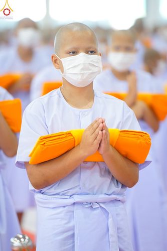 ภาพ No.79849:พิธีขอบรรพชา , พิธีคล้องอังสะ พิธีขอสรณคมน์และศีล , พิธีขอนิสสัย ในโครงการบรรพชาสามเณรฟื้นฟูพระพุทธศาสนาทั่วไทย วันเสาร์ที่ 8 เมษายน พ.ศ.2566