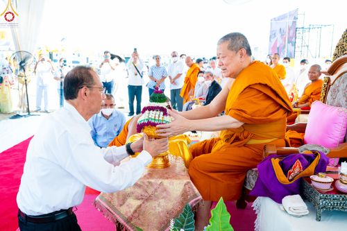 ภาพ No.79515:พิธีเททองหล่อพระประธาน ประจำอุโบสถวัดสายสุวพรรณ ณ มณฑลพิธีฯ ธรรมอุทยาน สัตตมหาสถาน หน้าอุโบสถวัดสายสุวพรรณ ต.คลองสี่ อ.คลองหลวง จ.ปทุมธานี วันเสาร์ที่ 1 เมษายน พ.ศ. 2566