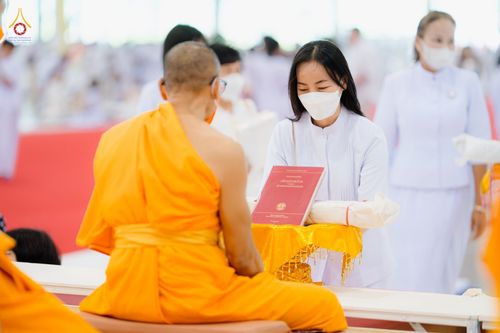 ภาพ No.80573:พิธีถวายทุนสนับสนุนการสร้าง พระไตรปิฎกฉบับธรรมชัย วันเสาร์ที่ 29 เมษายน พ.ศ. 2566 ณ สภาธรรมกายสากล วัดพระธรรมกาย