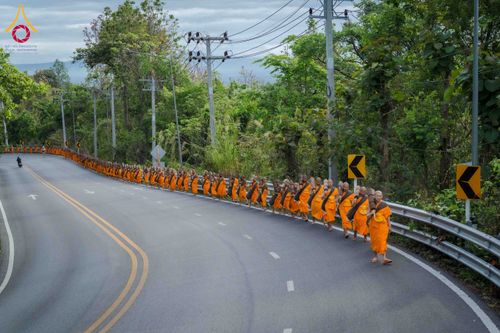 ภาพ No.329137:วันเสาร์ที่ 16 พฤษภาคม พ.ศ.2569 ธรรมยาตรา เดินดูดวงขึ้นดอยฉลองแชมป์บาลี วัดบ้านขุน อำเภอฮอด จังหวัดเชียงใหม่