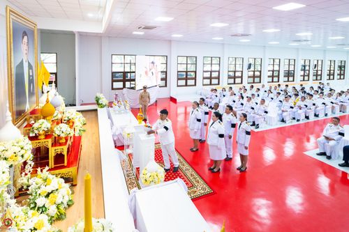ภาพ No.341745:วันอังคารที่ 28 กรกฎาคม พ.ศ. 2569 คณะสงฆ์และพสกนิกรอำเภอคลองหลวง พร้อมใจจัดพิธีเจริญพระพุทธมนต์ ปฏิบัติธรรม และทำบุญตักบาตร ถวายพระราชกุศลเฉลิมพระเกียรติพระบาทสมเด็จพระเจ้าอยู่หัว