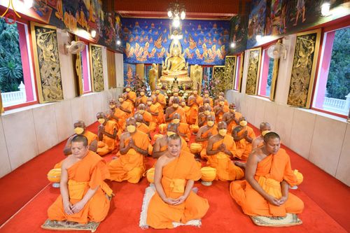 ภาพ No.102083:พิธีบรรพชาและอุปสมบทหมู่ธรรมทายาท ในโครงการอุปสมบทหมู่ รุ่นบูชาธรรมมหาปูชนียาจารย์ ณ วัดพระพุทธบาทราชวรมหาวิหาร และวัดนิคมวาสี อ.พระพุทธบาท จ.สระบุรี วันเสาร์ที่ 9 ธันวาคม พ.ศ. 2566