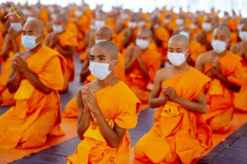 ภาพ No.75999:พิธีบรรพชาสามเณร ณ วัดปันชารี สันติปูร์ อรัญกฏิ เมืองคาร์กาชารี ประเทศบังกลาเทศ วันที่ 10 กุมภาพันธ์ พ.ศ. 2566