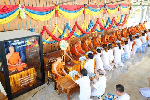 ภาพ No.106554:พิธีทอดผ้าป่าทำนุบำรุงศาสนสถาน ณ วัดใหม่นพรัตน์ ต.เนินมะปราง  อ.สองพี่น้อง จ.สุพรรณบุรี วันที่ 5 มกราคม พ.ศ. 2567