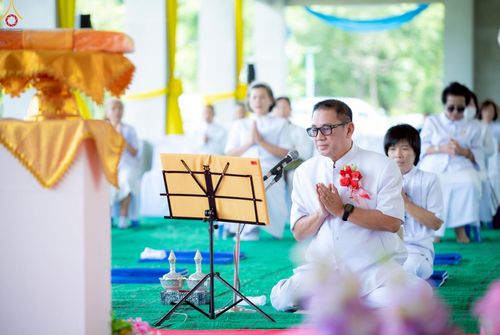 ภาพ No.255249:วันที่ 12 ตุลาคม พ.ศ. 2568 พิธีอัญเชิญพระบรมสารีริกธาตุและบรรจุ ลงในพระเกตุพระประธาน , พิธีทอดกฐินสามัคคีทั่วไทย 30,000 วัด โดยคณะศิษยานุศิษย์ วัดพระธรรมกาย  บูชาธรรม 81 ปี หลวงพ่อธัมมชโย ณ ธุดงคสถานเขาย้อย จ.เพชรบุรี