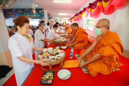 ภาพ No.114415:พิธีทอดผ้าป่าทำนุบำรุงศาสนสถาน ณ วัดโบสถ์บน ต.บางคูเวียง อ.บางกรวย จ.นนทบุรี วันที่ 18 มกราคม พ.ศ. 2567