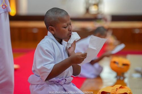 ภาพ No.149366:วัดพระธรรมกายลอนดอน สหราชอาณาจักร  ได้จัดพิธีบรรพชาสามเณรยุวธรรมทายาท  ในวันจันทร์ที่ 12 สิงหาคม พ.ศ. 2567