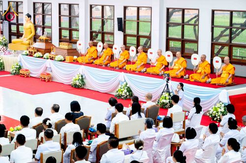 ภาพ No.314548:วันศุกร์ที่ 20 มีนาคม พ.ศ. 2569 พิธีบำเพ็ญกุศล คุณพ่อณรงค์ จินตมากุล โยมบิดา พระครูปลัดรัตนวีรวัฒน์ (รังสฤษดิ์ อิทฺธิจินตโก) ที่ปรึกษาเจ้าคณะจังหวัดปทุมธานี เจ้าอาวาสวัดพระธรรมกาย  ณ ห้องปลูกศรัทธา 2 วัดพระธรรมกาย ปทุมธานี