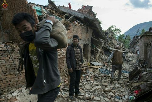 ภาพ No.17144:มูลนิธิธรรมกายช่วยเหลือผู้ประสบภัยแผ่นดินไหวที่ประเทศเนปาล