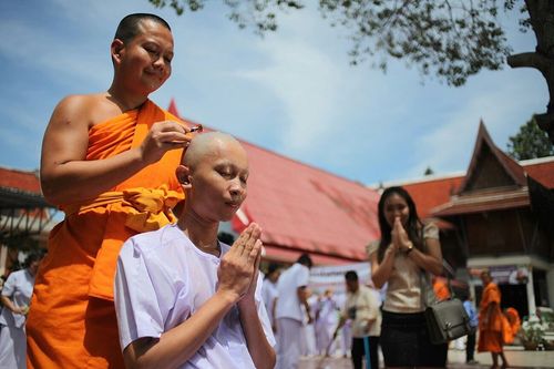 ภาพ No.8924:ประมวลภาพพิธีตัดปอยผมนาคธรรมทายาท รุ่นเข้าพรรษาทั่วไทย