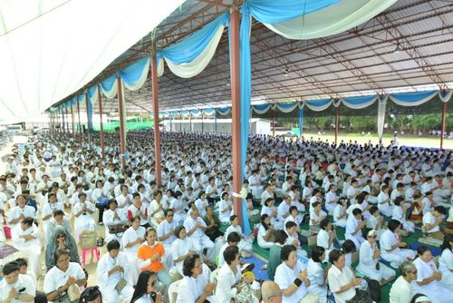 ภาพ No.9287:พิธีทอดผ้าป่าสร้างอาคารเอนกประสงค์ ณ พุทธอุทยานนานาชาติ อ.โพนพิสัย