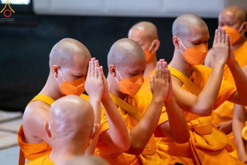 ภาพ No.46404:ประมวลภาพพิธีอุปสมบทอุทิศชีวิตสามเณรเปรียญธรรม 17 รูป ในวันวิสาขบูชา พ.ศ.  2565