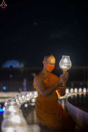 ภาพ No.48346:ประมวลภาพพิธีจุดประทีป เนื่องในวันอาสาฬหบูชา ประจำปี 2565