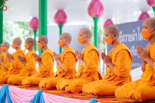 ภาพ No.46456:ประมวลภาพพิธีอุปสมบทอุทิศชีวิตสามเณรเปรียญธรรม 17 รูป ในวันวิสาขบูชา พ.ศ.  2565