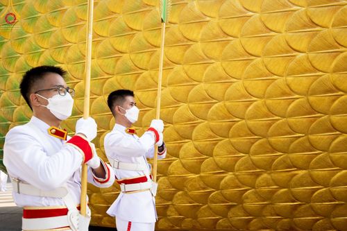 ภาพ No.43299:พิธีอัญเชิญมยุรนาวากาศ บูชาธรรมมหาปูชนียาจารย์ ชุดที่ 2 วันพฤหัสบดีที่ 3 กุมภาพันธ์ พ.ศ. 2565