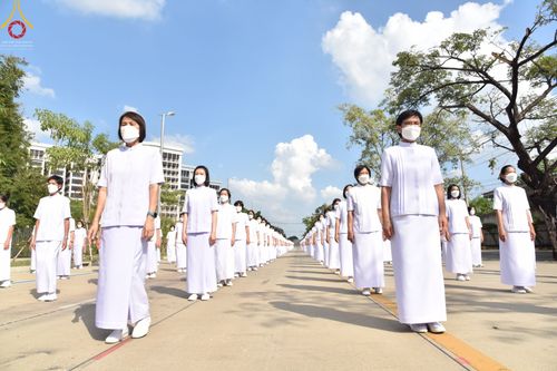 ภาพ No.43317:พิธีอัญเชิญมยุรนาวากาศ บูชาธรรมมหาปูชนียาจารย์ ชุดที่ 2 วันพฤหัสบดีที่ 3 กุมภาพันธ์ พ.ศ. 2565