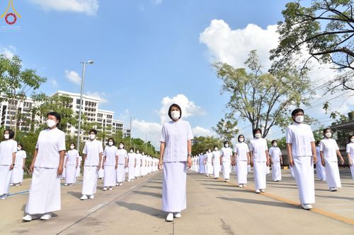 ภาพ No.43328:พิธีอัญเชิญมยุรนาวากาศ บูชาธรรมมหาปูชนียาจารย์ ชุดที่ 2 วันพฤหัสบดีที่ 3 กุมภาพันธ์ พ.ศ. 2565