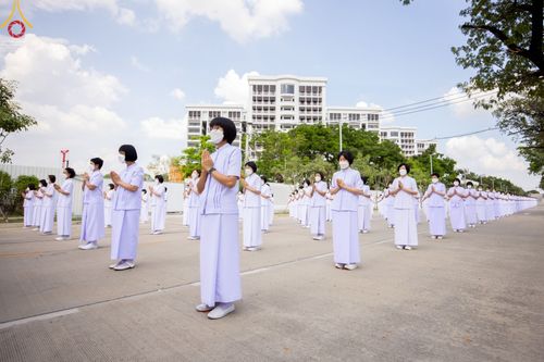 ภาพ No.43338:พิธีอัญเชิญมยุรนาวากาศ บูชาธรรมมหาปูชนียาจารย์ ชุดที่ 2 วันพฤหัสบดีที่ 3 กุมภาพันธ์ พ.ศ. 2565