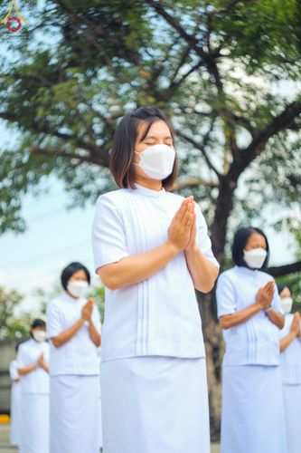 ภาพ No.43340:พิธีอัญเชิญมยุรนาวากาศ บูชาธรรมมหาปูชนียาจารย์ ชุดที่ 2 วันพฤหัสบดีที่ 3 กุมภาพันธ์ พ.ศ. 2565