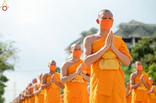 ภาพ No.43345:พิธีอัญเชิญมยุรนาวากาศ บูชาธรรมมหาปูชนียาจารย์ ชุดที่ 2 วันพฤหัสบดีที่ 3 กุมภาพันธ์ พ.ศ. 2565