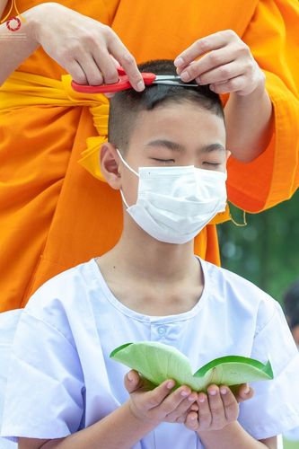 ภาพ No.43860:ประมวลภาพพิธีปลงผมธรรมทายาท ในโครงการบรรพชาสามเณรฟื้นฟูพระพุทธศาสนาทั่วไทย ณ ศูนย์อบรมเยาวชนกาญจนบุรี