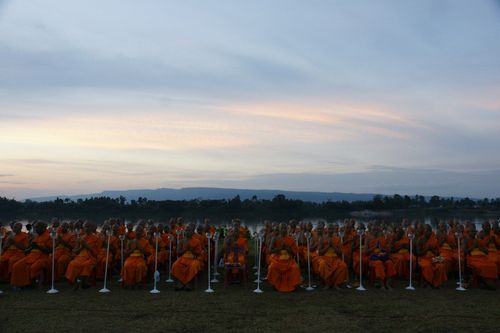 ภาพ No.4841:พิธีตอกเสาเข็มต้นแรกสถาปนา ปทุมรัตน์ธรรมเจดีย์