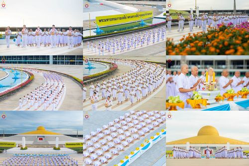 วันเสาร์ที่ 25 กรกฎาคม พ.ศ. 2569 พิธีเวียนประทักษิณ พิธีวันทาเจดีย์  โครงการอุปสมบทหมู่ รุ่นเข้าพรรษา ปี พ.ศ.2569 โครงการบวชพระนานาชาติ AEC และ WAB รุ่นที่ 10 ณ โบสถ์พระไตรปิฎก วัดพระธรรมกาย จ.ปทุมธานี