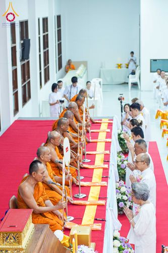 ภาพ No.315850:วันพฤหัสบดีที่ 26 มีนาคม พ.ศ. 2569 พิธีบำเพ็ญกุศล คุณพ่อณรงค์ จินตมากุล  สิริอายุ 99 ปี 11 เดือน โยมบิดา พระครูปลัดรัตนวีรวัฒน์ (รังสฤษดิ์ อิทฺธิจินตโก) ที่ปรึกษาเจ้าคณะจังหวัดปทุมธานี เจ้าอาวาสวัดพระธรรมกาย  ณ ห้องปลูกศรัทธา 2 วัดพระธรรมกาย ปทุมธานี