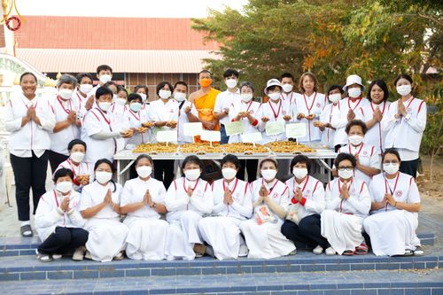 พิธีถวายภัตตาหารเป็นสังฆทาน แด่คณะพระธรรมยาตราฯ ในโครงการธรรมยาตรากตัญญูบูชา มหาปูชนียาจารย์ พระมงคลเทพมุนี(สด จนฺทสโร) พระผู้ปราบมาร อนุสรณ์สถาน 7 แห่ง ปีที่ 11 วันที่ 18 มกราคม พ.ศ. 2566