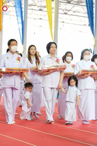 ภาพ No.92256:พิธีทอดกฐินธรรมชัยเพื่อสร้างอาคาร 115 ปี คุณยายอาจารย์มหารัตนอุบาสิกาจันทร์ ขนนกยูง อาทิตย์ต้นเดือนที่ 5 พฤศจิกายน พ.ศ. 2566 ณ วัดพระธรรมกาย จ.ปทุมธานี