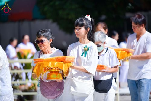 ภาพ No.313023:วันเสาร์ที่ 28 กุมภาพันธ์  พ.ศ. 2569 พิธีทอดผ้าป่าสามัคคีเพื่อสร้างอาคารที่พักสามเณร ณ ศูนย์ปฏิบัติธรรมสวนผึ้ง จ.ราชบุรี